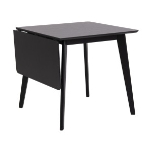 Bendt Uitschuifbare Eettafel 'Torkil' 80-120 x 80cm, kleur Zwart