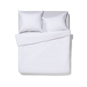 HEMA HEMA Dekbedovertrek 200x200/220cm Hotel Katoen Percal Wit (wit)