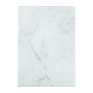Snijplank marmeren look - wit - 30x42x0.04 cm