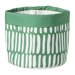 Broodmandje groot - donkergroen - ø20x18 cm