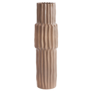 Light & Living Vaas 'Longa' Keramiek, kleur Grijsbruin