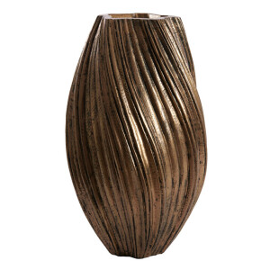 Light & Living Vaas 'Yatung' 52cm, kleur Antiek Brons