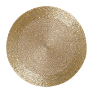 Placemat kraaltjes - goud - ø33 cm