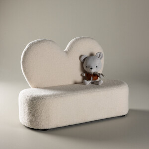 Nohr Bankje 'Niki' Teddy, kleur Beige