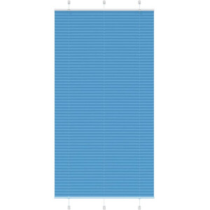 vidaXL - Plissé - rolgordijn - 110x200cm - stofbreedte - 109,4cm - polyester - blauw