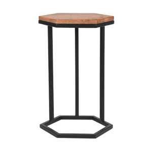 LABEL51 Bijzettafel 'Slide' Bruin Mangohout, 40cm