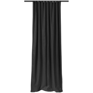 Home Style Alina Kant-en-Klaar Gordijn Zwart | 140x260 cm | Verduisterend & Thermisch | Met Haakjes | 100% Polyester 420 g/m² | Per Stuk