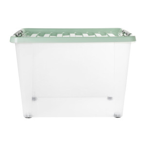 Clipbox - 45 liter - transparant/groen - 36.5x52x35 cm