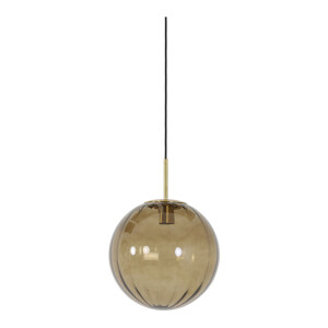 Light & Living Hanglamp 'Magdala' Ø30cm, kleur Bruin