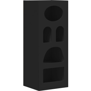 vidaXL - Dressoir - Zwart - 40 - x - 35 - x - 100,5 - cm - Bewerkt - hout