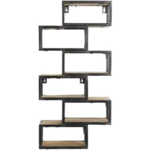 Rek zig-zag Hoogstede S zwart - L29,5B10H60,5CM