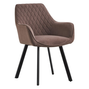 Artistiq Eetkamerstoel 'Artemus' Velvet, kleur Bruin