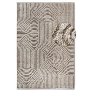 Vloerkleed Chappe Beige 80x240 Cm Hoogpolig Elle Decoration - Dekbed-Discounter.nl