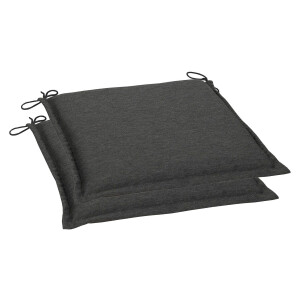 GO-DE Textil Tuinkussen (Set van 2 kussens, Antraciet)