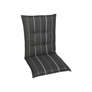 GO-DE Textil Tuinkussen (Stoelkussens voor stoelen met een normale rugleuning, Antraciet)