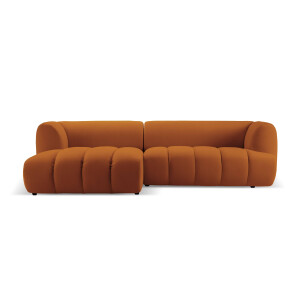 4-zits hoekbank Harry links velvet | Micadoni