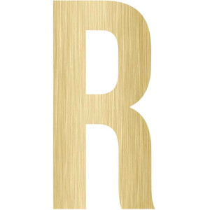 MDF Letter R, creatief, knutselen, deco, 1 stuk, 6mm mdf 37cm
