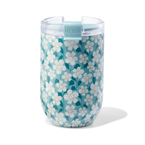 HEMA HEMA Koffiebeker 350ml Bloemen (multi)