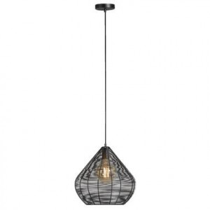 Hanglamp Vienne - mat zwart - Ø36x38 cm - Leen Bakker