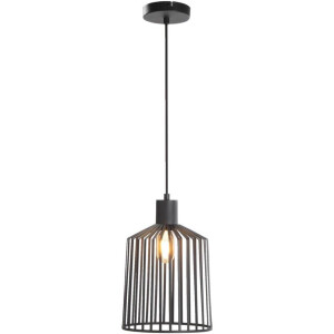 Leen Bakker - Hanglamp Fynn E27 150xØ30 Cm - Metaal - Zwart