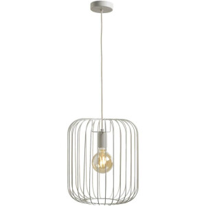 Leen Bakker - Hanglamp Jade - Licht - 120x36xØ31 Cm - Metaal - Grijs