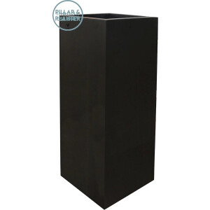 Planten zuil Pearl | Matte Black - Mat Zwart | L35 x B35 x H100cm