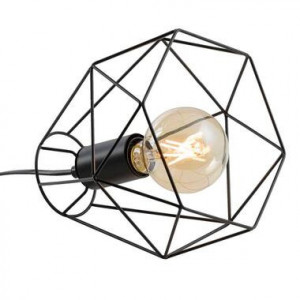 Tafellamp Marnix - zwart - 19x22x22 cm - Leen Bakker