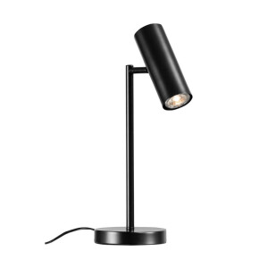 Leen Bakker - Tafellamp Napels - 19x14x40 Cm - Metaal - Zwart