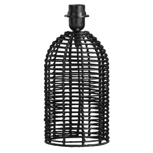 Leen Bakker - Lampvoet Genesis - Ø15 X 32 Cm - Rotan - Zwart