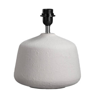 40% korting - Leen Bakker - Lampvoet Kerem - Ø25 X 29 Cm - Keramiek - Wit