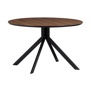 WOOOD Ronde Eettafel 'Bruno' 120cm, kleur Walnoot