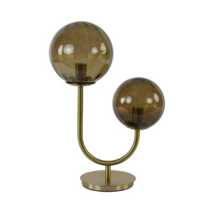 Light & Living Tafellamp 'Magdala' 2-Lamps, kleur Bruin