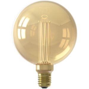Leen Bakker - Calex LED Globe - G125 - Goudkleur - E27 - 3,5W - 120 Lumen - Glas - Goudkleurig - 10x13x19 Cm