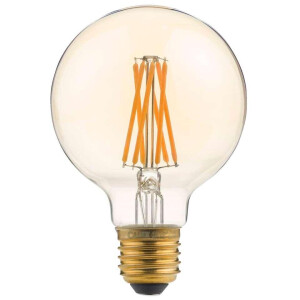 Leen Bakker - Calex LED-globelamp - Goudkleur - E27 - Glas - Goudkleurig - H12 Cm