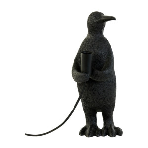 Light & Living Tafellamp 'Penguin' 34cm, kleur Mat Zwart