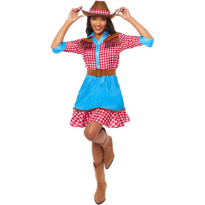 Cowgirl Kostuum Delilah met Hoed - Maat S