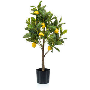 Emerald - Kunstboom citroen 72cm - Kunstplant voor binnen