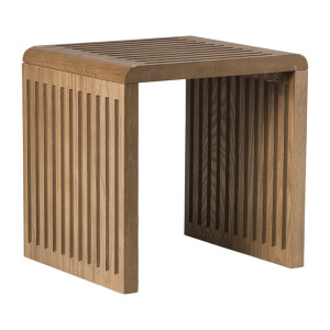 Bijzettafel Japandi klein - bruin - 34x34x29 cm