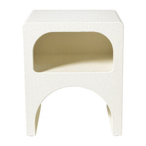 Nachtkastje Fleur - wit - 48.5x39.5x35 cm
