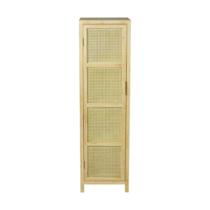 Webbing kast smal Bandung - naturel - 160.5x45x40.5 cm