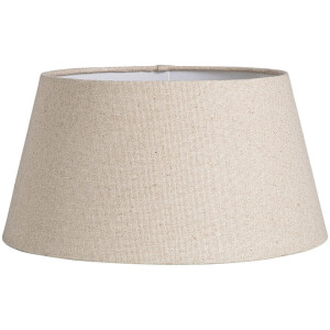 Leen Bakker - Lampenkap Lika Voor Hanglamp Naturel - Ø40xØ30x21 Cm - Katoen - Wit#Crème
