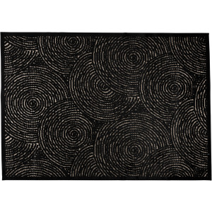 Dutchbone Vloerkleed 'Dots' 200 x 300cm, kleur Zwart