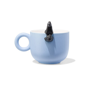 HEMA HEMA Theemok 480ml Aardewerk Lichtblauw Takkie
