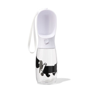 HEMA HEMA Takkie Waterfles 550ml Met Drinkbakje Wit
