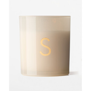 HEMA HEMA Kaars In Glas ⌀8x9cm Letter S (creme)