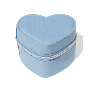 HEMA HEMA Sieradendoos 12x12x8cm Denim Hart