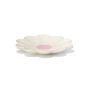 HEMA HEMA Taartbordje ⌀16cm Keramiek Bloemvorm