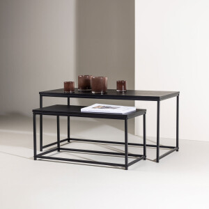 Nohr Salontafel 'Keonte' Set van 2 stuks, kleur Zwart