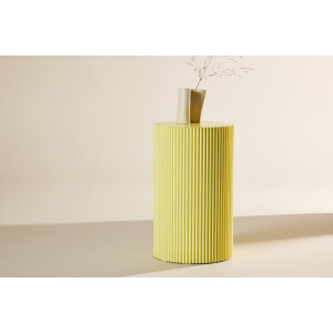 Nohr Ronde Bijzettafel 'Mistina' 30cm, kleur Lichtgeel