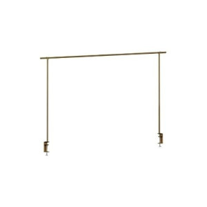 Verstelbare tafelklem - goudkleurig - 100x4x136-250 cm